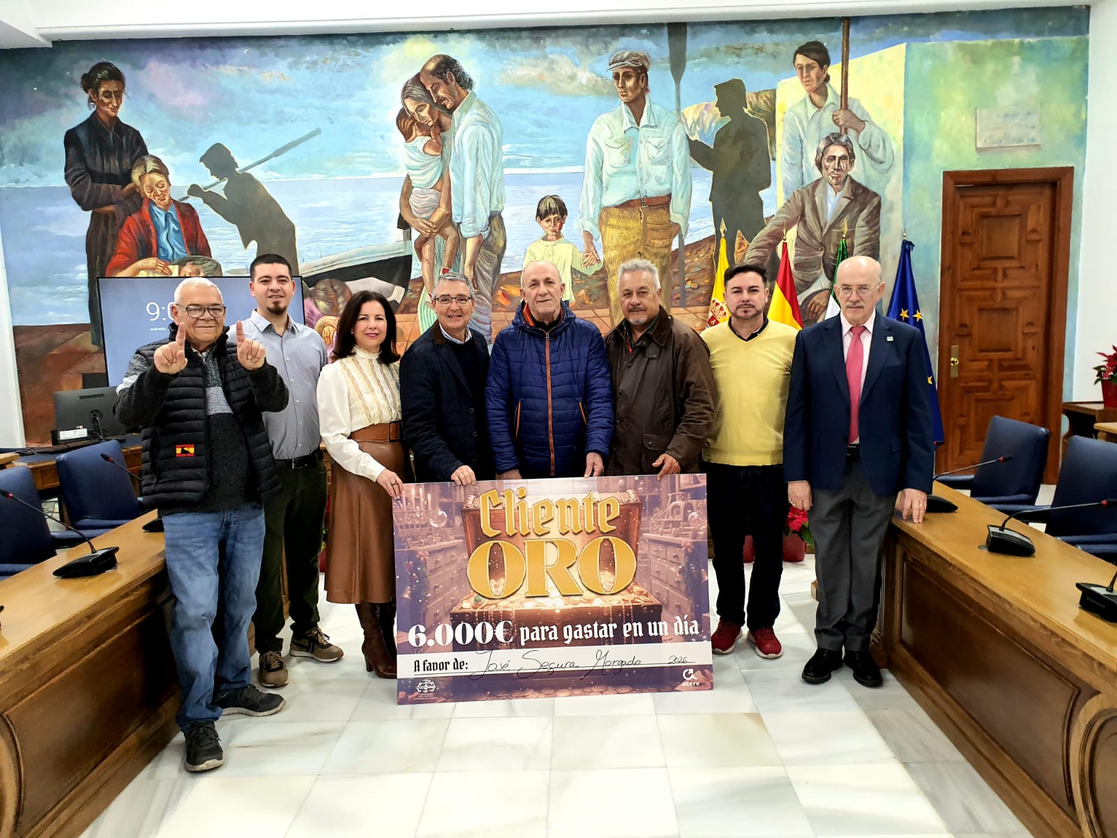 alcalde, cjala, acerv junto a premiado