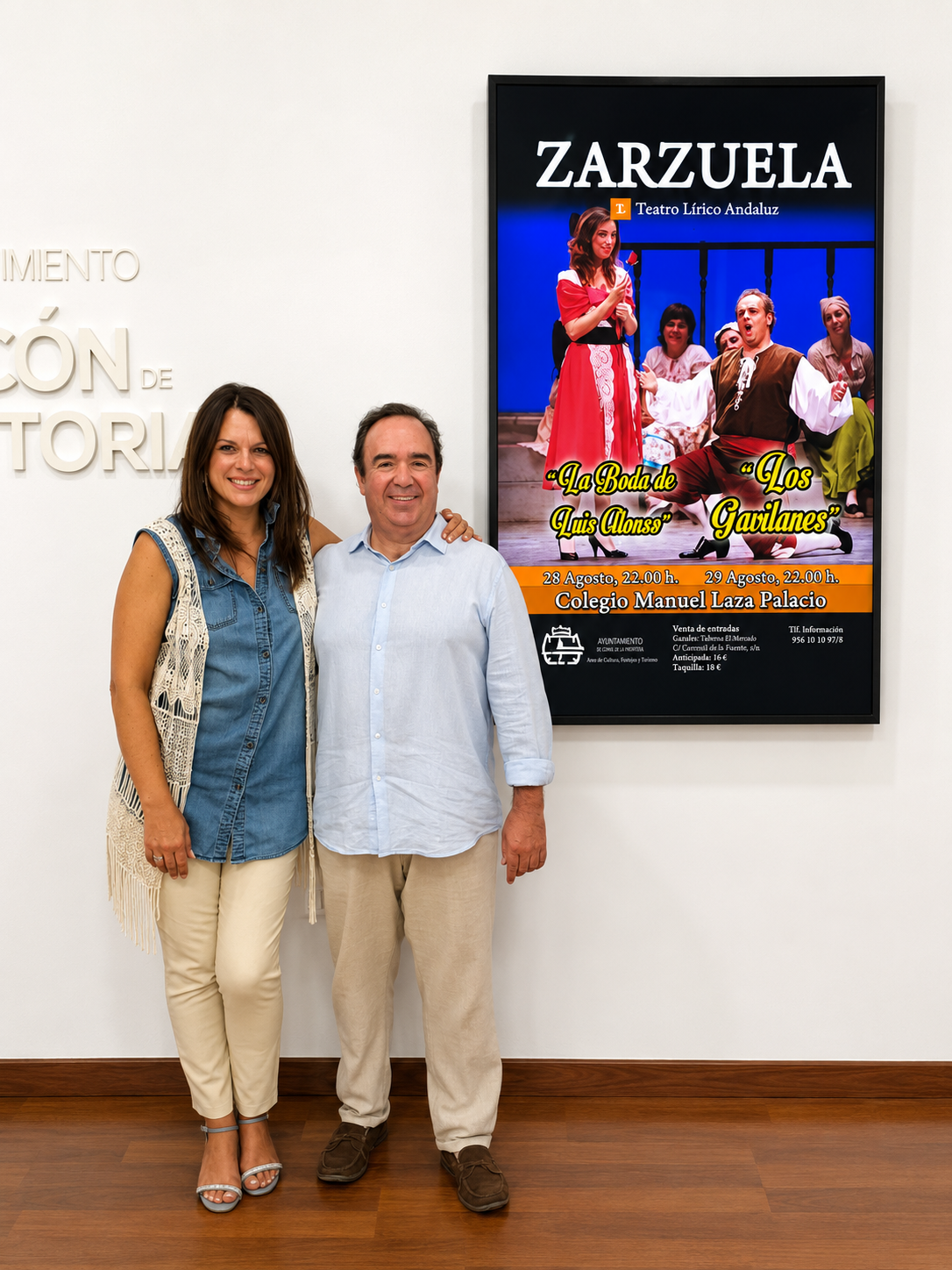 Cjala junto a Pablo Prados